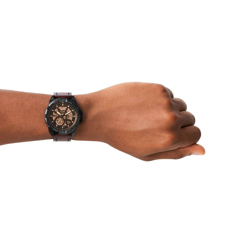 Fossil Brown leather Automatic Me3219