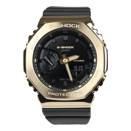 G-SHOCK GM-2100 – Full Metal Gold Bezel | Black Dial Octagon Beast