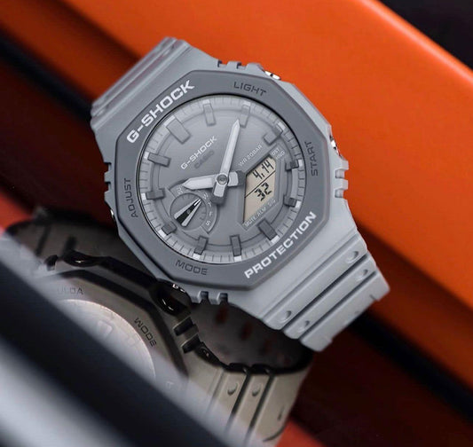 G-Shock GA-2100-5A “Grey Carbon Core” Edition | All-Grey Stealth Mode