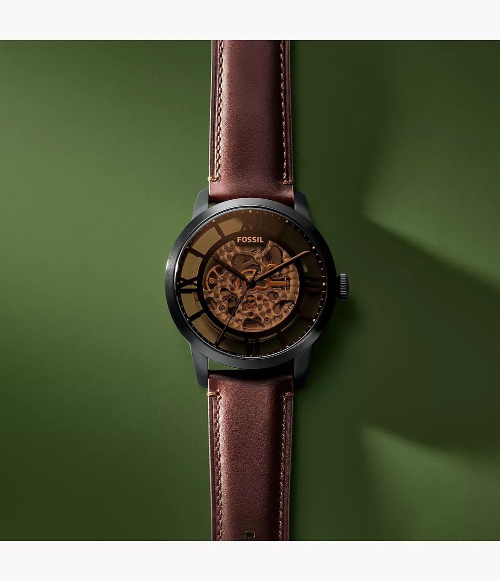 Fossil Townsman Skeleton Dial | Vintage Rose Gold Edition